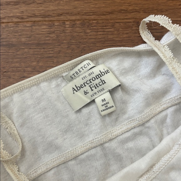 Y2k Abercrombie & Fitch bella swan white babydoll lace time tank top - M - Picture 5 of 6